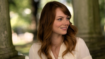 обоя девушки, emma stone, актриса, рыжая, лицо