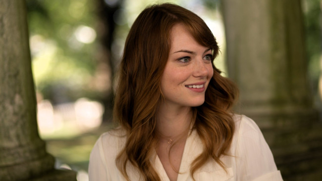 Обои картинки фото девушки, emma stone, актриса, рыжая, лицо