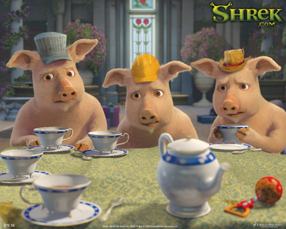 Обои картинки фото мультфильмы, shrek, the, third