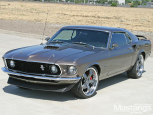 Картинка 1969 ford mustang gt sportsroof автомобили