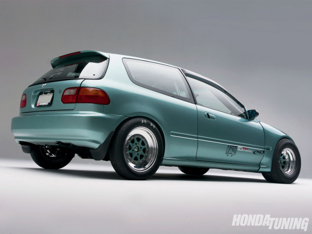 Обои картинки фото 1994, honda, civic, cx, автомобили, hotrod, dragster