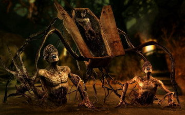 Картинка 3д графика horror ужас нежить