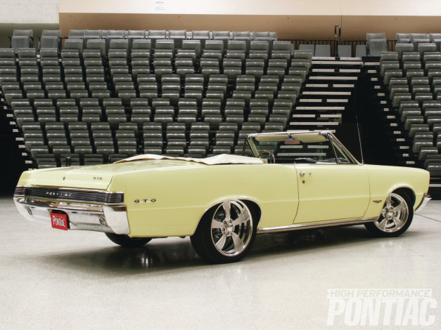 Обои картинки фото 1965, pontiac, gto, convertible, автомобили