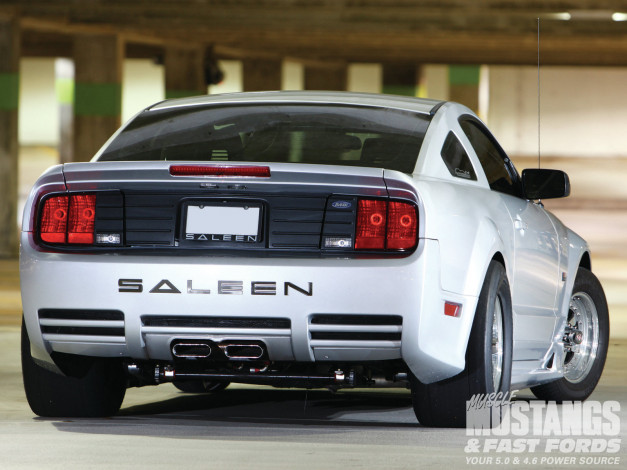 Обои картинки фото 2005, s281, saleen, silver, stallion, автомобили, mustang