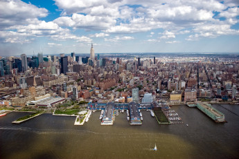 Картинка города нью йорк сша манхэттен небоскребы панорама