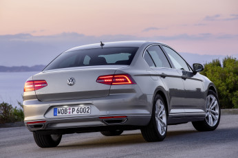 обоя автомобили, volkswagen, 2014г, b8, 4-, motion, passat, серый