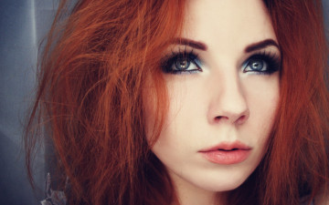 Картинка девушки -unsort+ лица +портреты макияж лицо рыжая