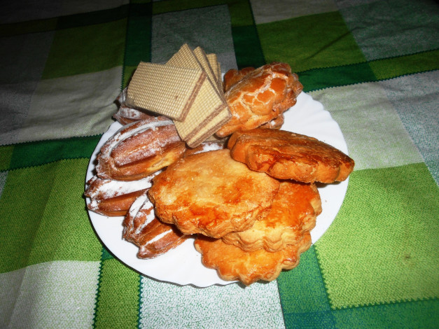 Обои картинки фото еда, пирожные,  кексы,  печенье, печенье, вафли
