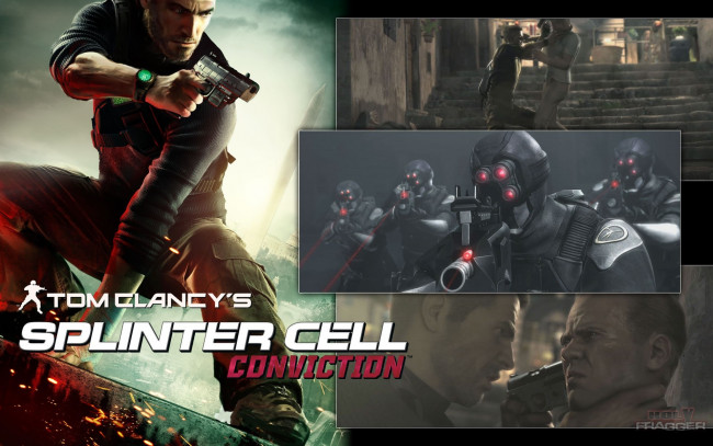 Обои картинки фото видео игры, tom clancy`s splinter cell,  conviction, мужчины, оружие