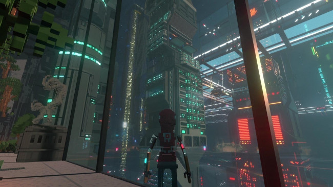 Обои картинки фото видео игры, cloudpunk, город, будущее, огни