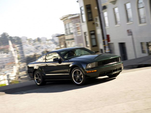 Обои картинки фото 2008, ford, mustang, bullitt, автомобили