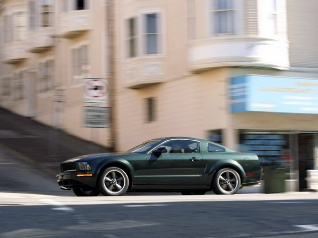 Обои картинки фото 2008, ford, mustang, bullitt, автомобили