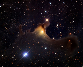 Картинка космос галактики туманности sh2-136 vdb 141 туманность пылевая созвездие цефей