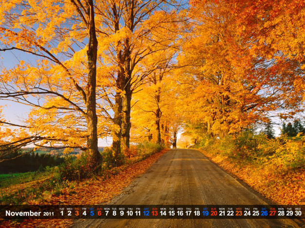 Обои картинки фото календари, природа, осень
