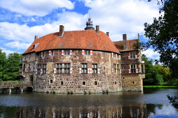 Картинка германия burg vischering города дворцы замки крепости вода замок
