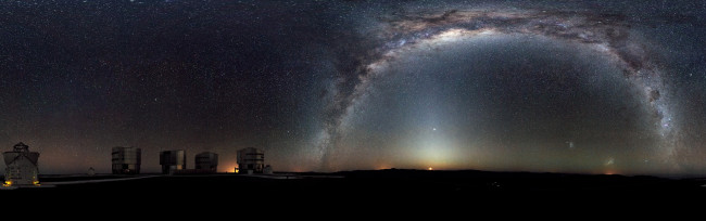 Обои картинки фото южный, небосвод, космос, галактики, туманности, ночь, звезды, туманность, обсерватория