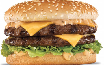 Картинка еда бутерброды гамбургеры канапе листья салата котлеты сыр семена кунжут булочка