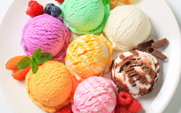 Картинка еда мороженое десерты лакомство много разнообразие