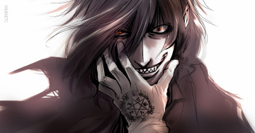 Картинка аниме hellsing vampire drakula alucard мужчина алукард вампир