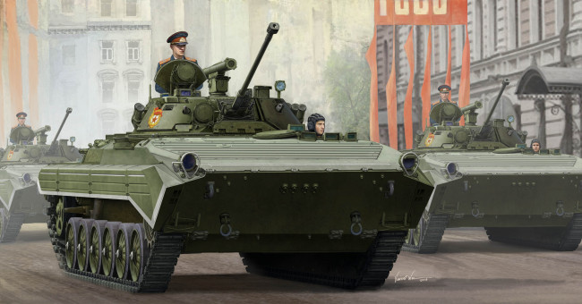 Обои картинки фото рисованное, армия, парад, танки