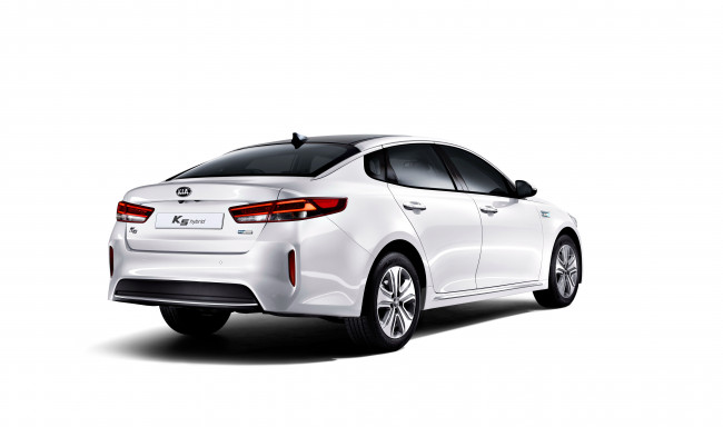 Обои картинки фото автомобили, kia, светлый, 2015г, hybrid, k5