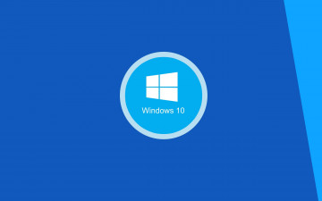 обоя компьютеры, windows  10, логотип, фон