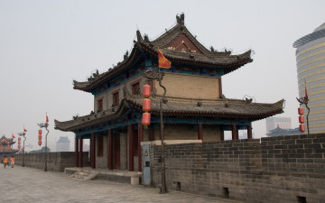 Картинка города -+буддийские+и+другие+храмы дом пагода город китай сиань