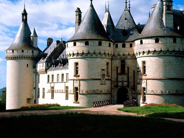 Обои картинки фото chateau, chaumont, france, города