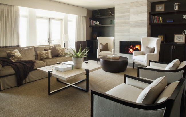 Обои картинки фото интерьер, гостиная, диван, кресло, стиль, дизайн, комната, квартира