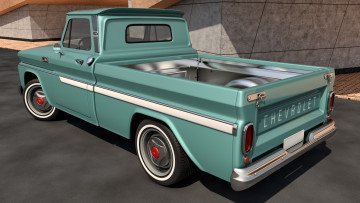 Картинка автомобили 3д pickup c10 1965 chevrolet