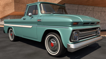 обоя автомобили, 3д, pickup, c10, chevrolet, 1965