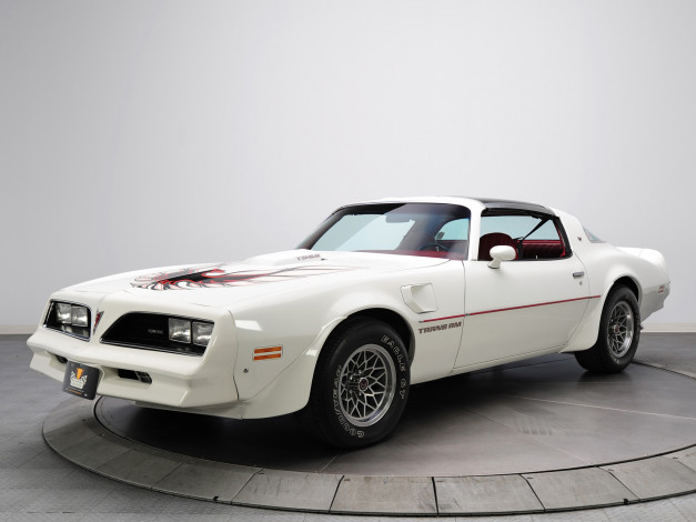Обои картинки фото автомобили, pontiac, понтиак, 1978, белый, ретро, файрберд, retro, white, firebird, trans, am
