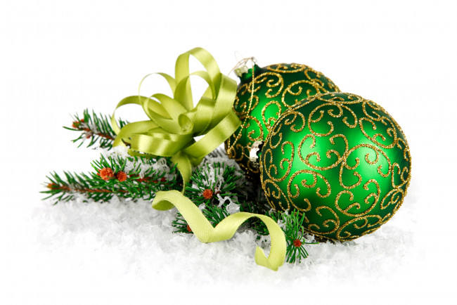 Обои картинки фото праздничные, шары, new, year, christmas, decoration, balls, snow, новый, год, украшения