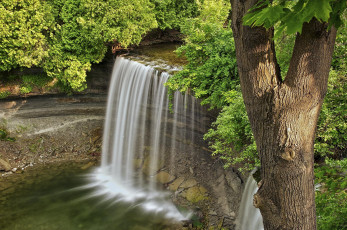 Картинка природа водопады камни водопад река