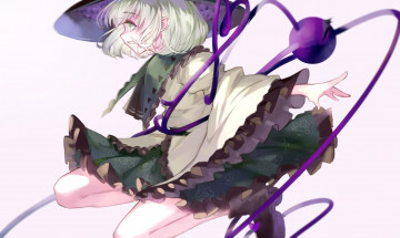 обоя аниме, touhou, взгляд, фон, девушка