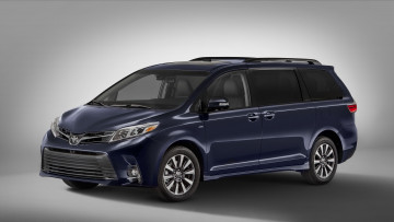 Картинка toyota+sienna+2018 автомобили toyota синяя 2018 sienna