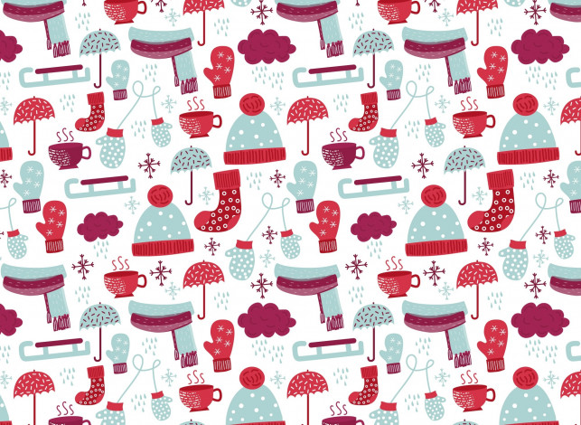 Обои картинки фото праздничные, векторная графика , новый год, winter, socks, with, зима, текстура, pattern