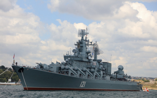 Обои картинки фото корабли, крейсеры,  линкоры,  эсминцы, ракетный, крейсер, москва