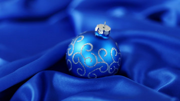 Картинка праздничные шары шар ткань синий