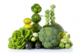 обоя еда, овощи, перец, салат, брокколи
