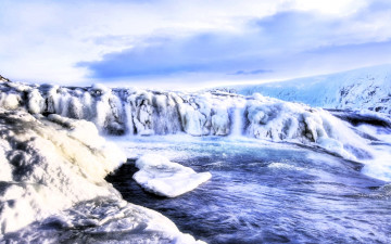 Картинка природа реки озера льды снег река