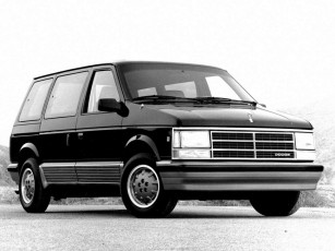 обоя dodge, caravan, 1988, автомобили