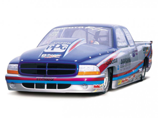 Обои картинки фото dodge, dakota, nhra, pro, stock, truck, 2001, автомобили