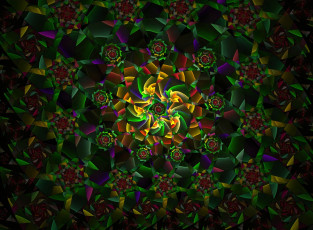 Картинка 3д графика fractal фракталы фон цвета узор фрактал