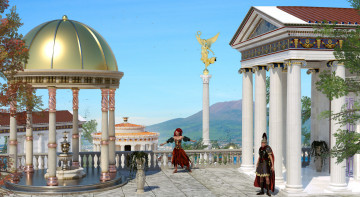 Картинка 3д графика historical история the roman vista
