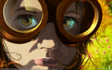 Картинка steve sampson фэнтези девушки лицо очки девочка