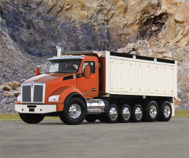 Картинка kenworth+-+t880+dump автомобили kenworth тягач седельный грузовик тяжелый