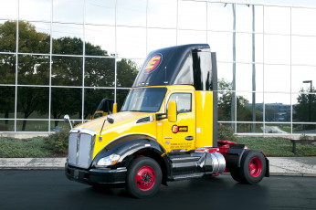 Картинка kenworth+-+t680+estes+express автомобили kenworth седельный тяжелый грузовик тягач