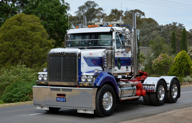 Обои картинки фото western star, автомобили, грузовик, тяжелый, тягач, седельный