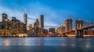 Картинка new+york города нью-йорк+ сша панорама небоскребы